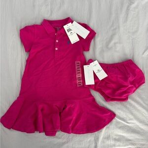Ralph Lauren Fuchsia Polo Dress with Bloomers
